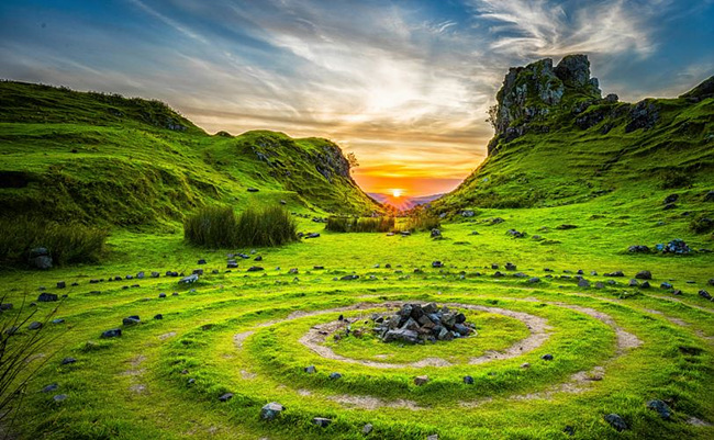 평온한 자연 사진