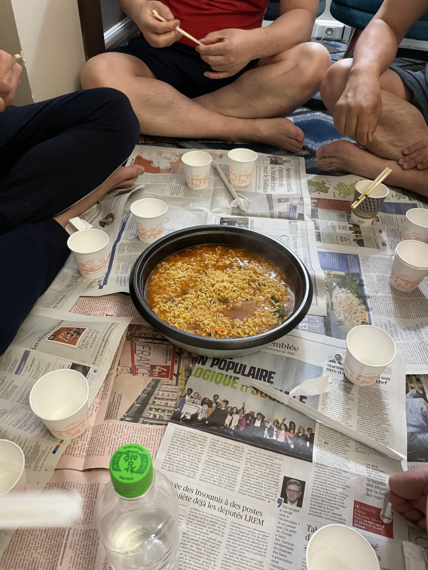 꽁치라면으로 저녁마무리
