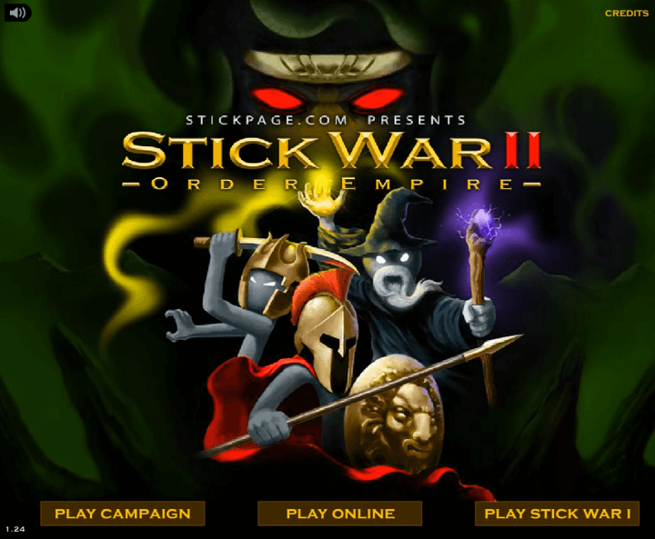스틱워2-플래시게임-메인-화면