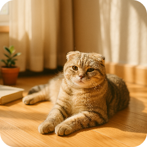 스코티시폴드 고양이 이미지