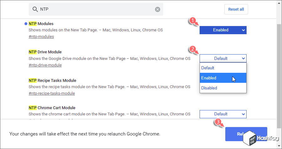 활성화 및 재시작