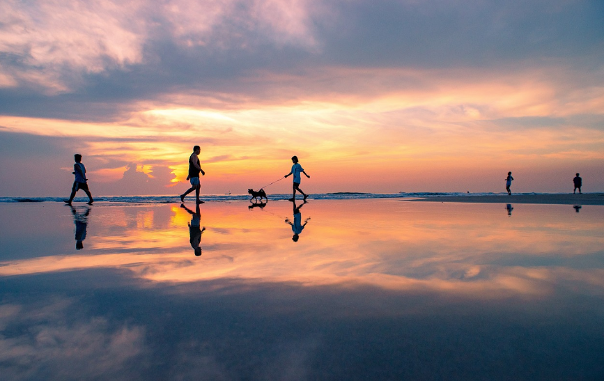 베트남노을해변 바다사진