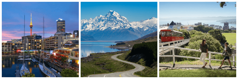 뉴질랜드 오클랜드, 남섬, 웰링턴 사진