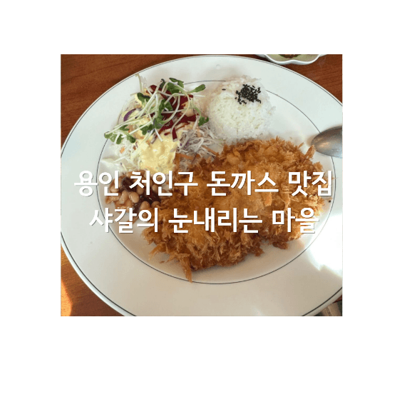 용인 처인구 돈까스 맛집 샤갈의 눈내리는 마을 돈까스 썸네일