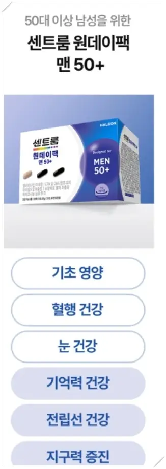 센트롬 뭔데이팩맨-영양성분