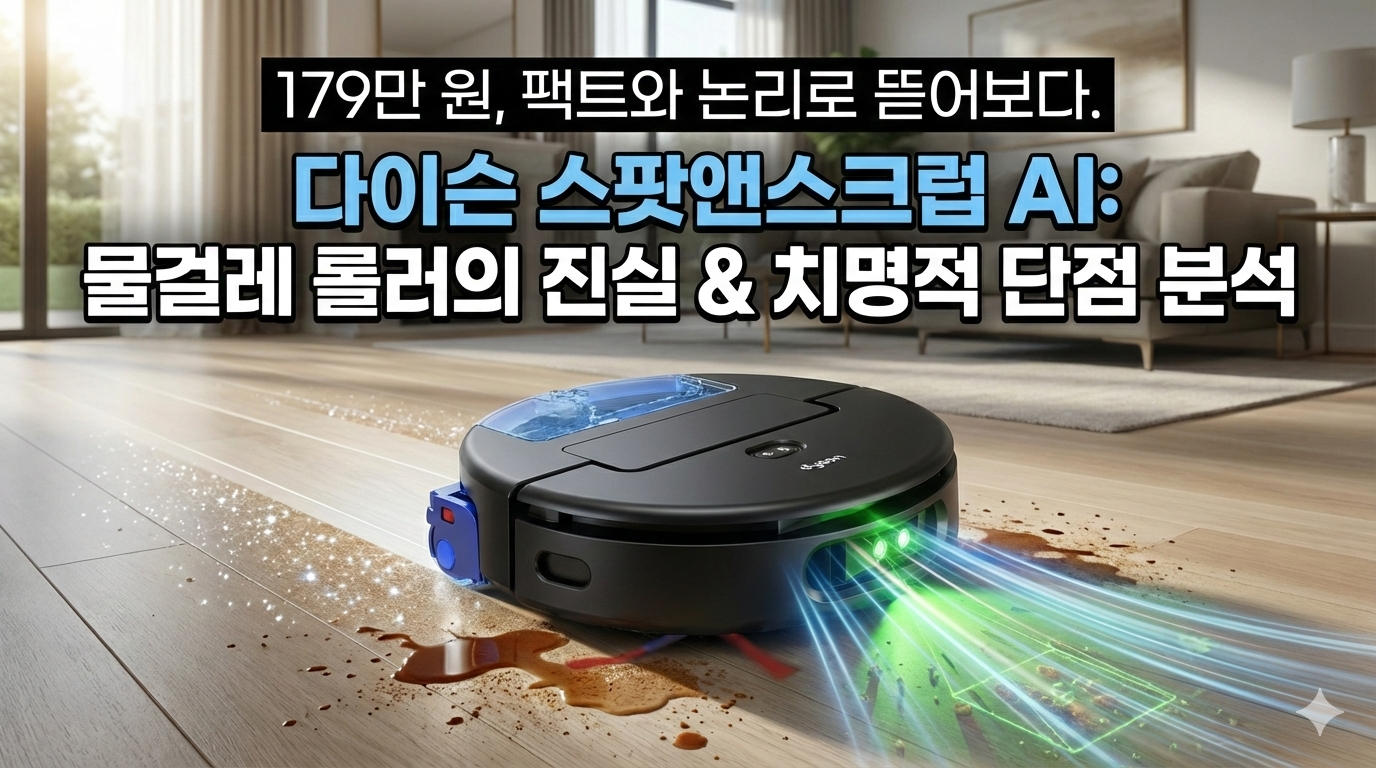 다이슨 스팟앤스크럽 AI 로봇청소기 리뷰 썸네일