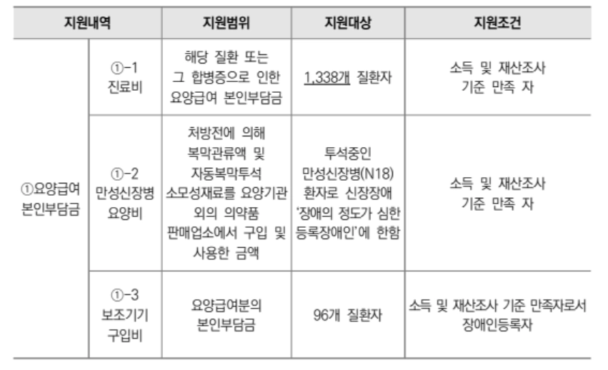 희귀질환자의료비지원조건3분확인