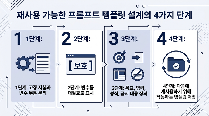 재사용 가능한 AI 프롬프트 템플릿을 만드는 4단계