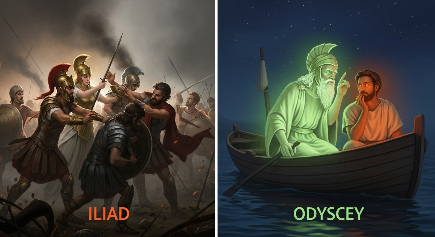 호메로스 작품에 나타난 신의 편애 구조 분석 관련 사진