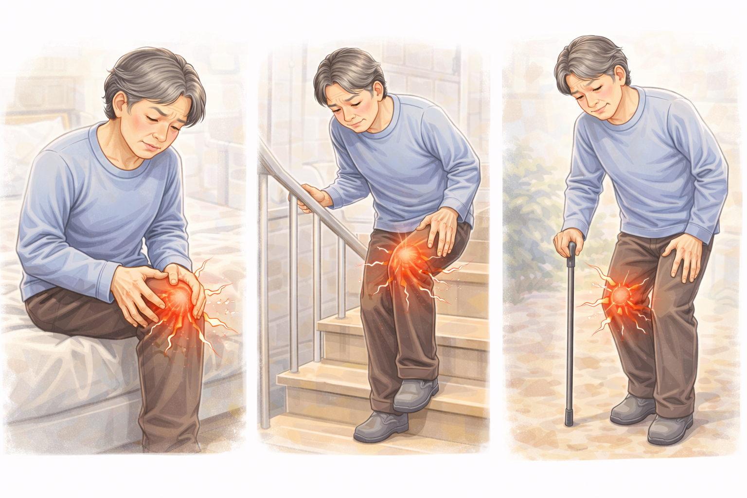 무릎 관절염 원인.증상.치료