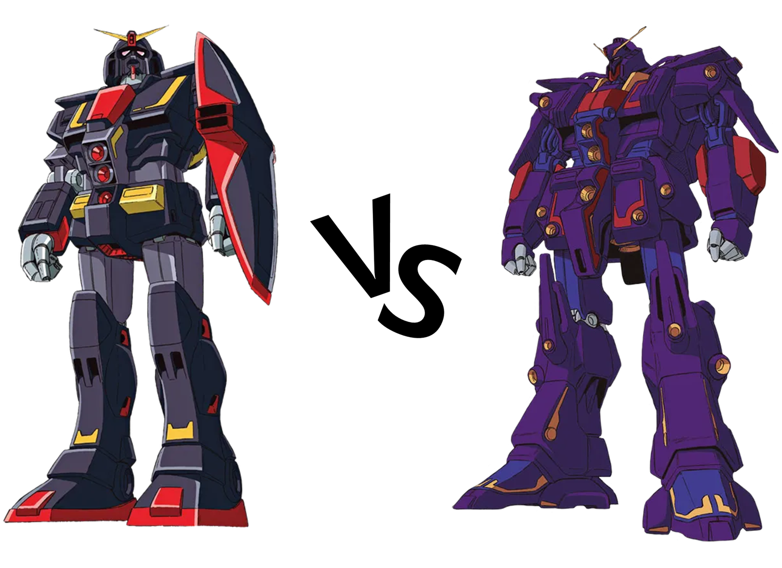 기동전사 제타건담에 등장하는 티탄즈 주요 기체인 사이코 건담 마크1과 마크2 비교 이미지입니다.