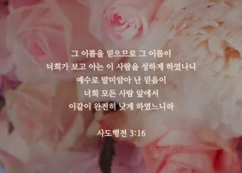 사도행전 1장 증인 사명 구절 묵상_14