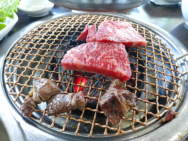 한우 채끝 숯불