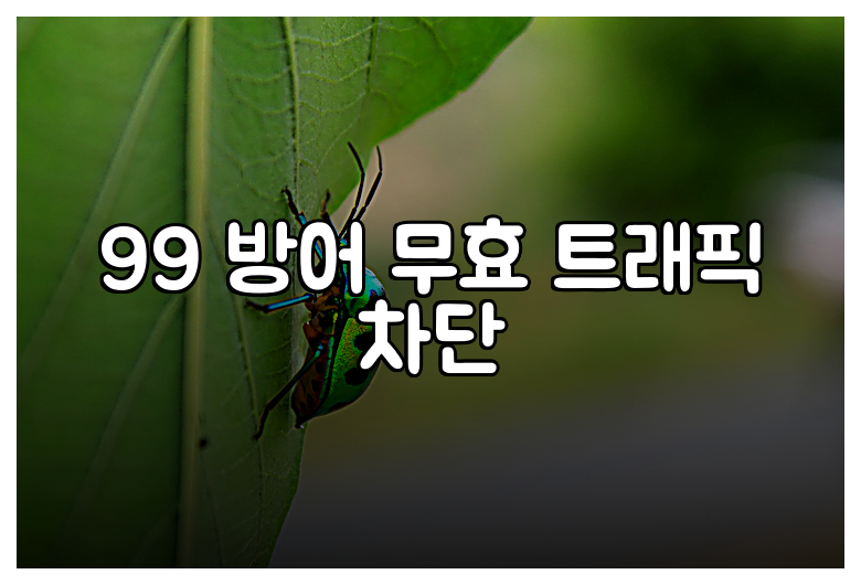 99 방어 무효 트래픽 차단