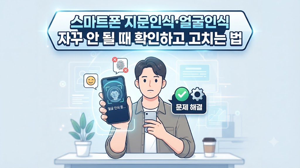 스마트폰 지문인식·얼굴인식 자꾸 안 될 때 확인하고 고치는 법