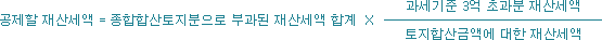 종합부동산세 계산방법, 과세기준금액, 과세표준, 세율