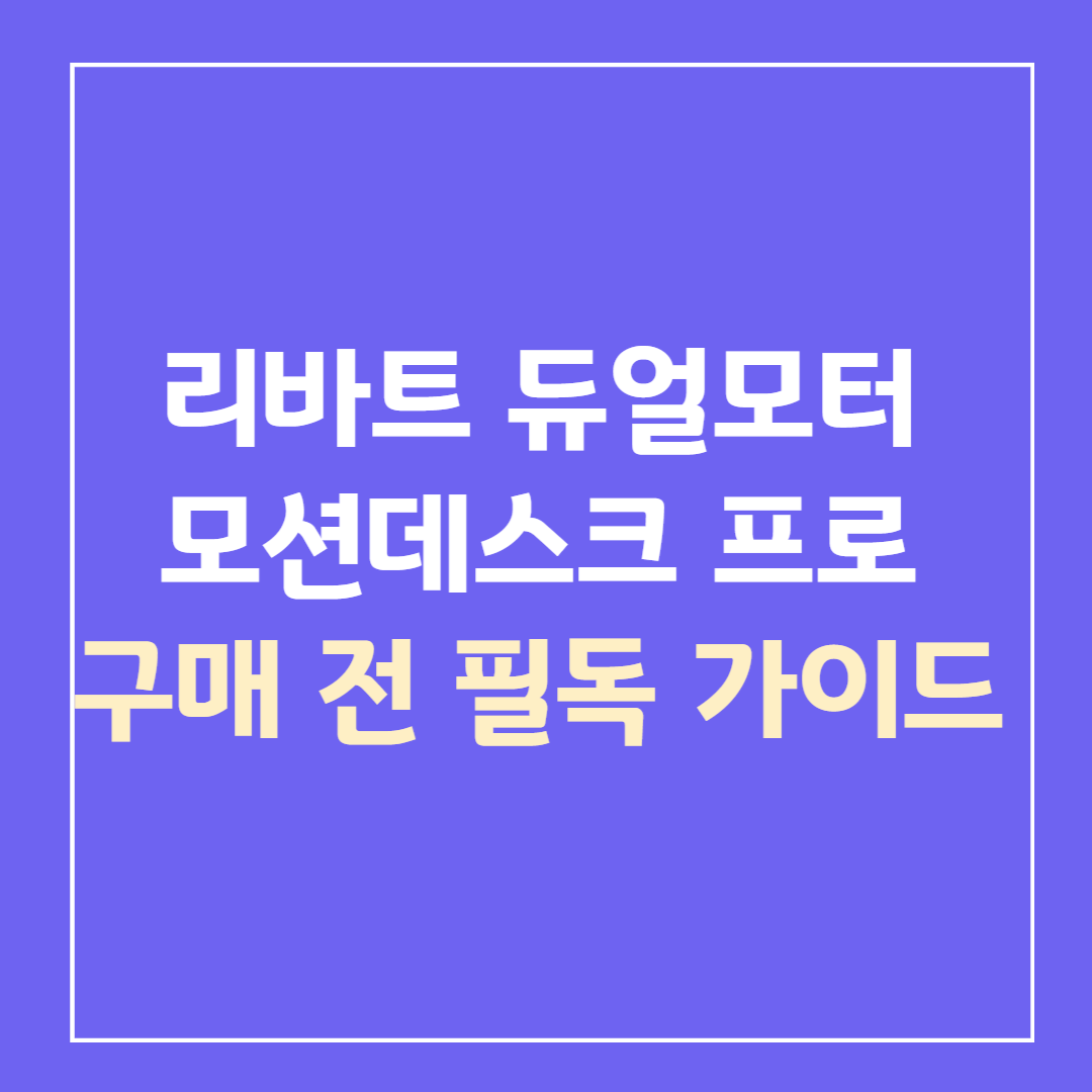 리마트-듀얼모터-모션데스크-프로-구매-전-필독-가이드