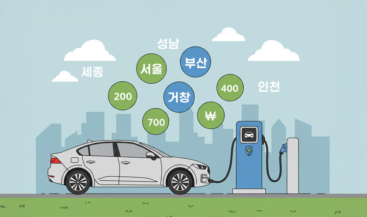 🔋 전국 청년 전기차 보조금 비교 (청년, 보조금, 지역혜택)