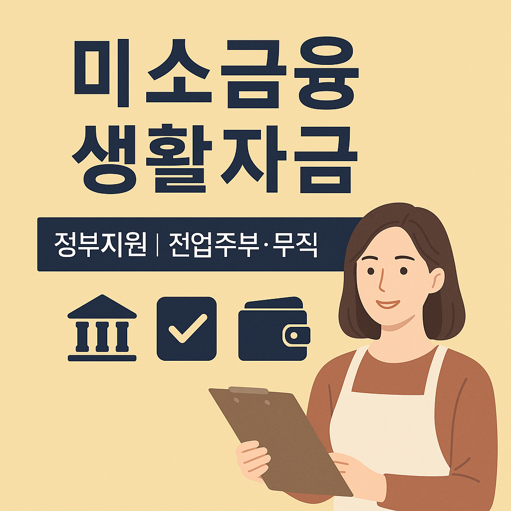 미소금융 생활자금 신청안내