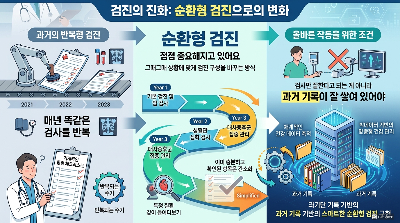 반복이 아닌 순환형 검진