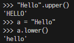 upper( ), lower( )