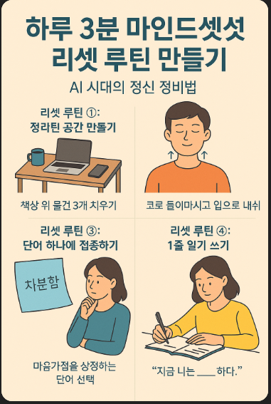 하루 3분 마인드셋 리셋 루틴