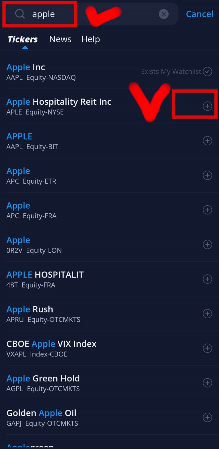 실시간세계증시-webull-종목추가방법