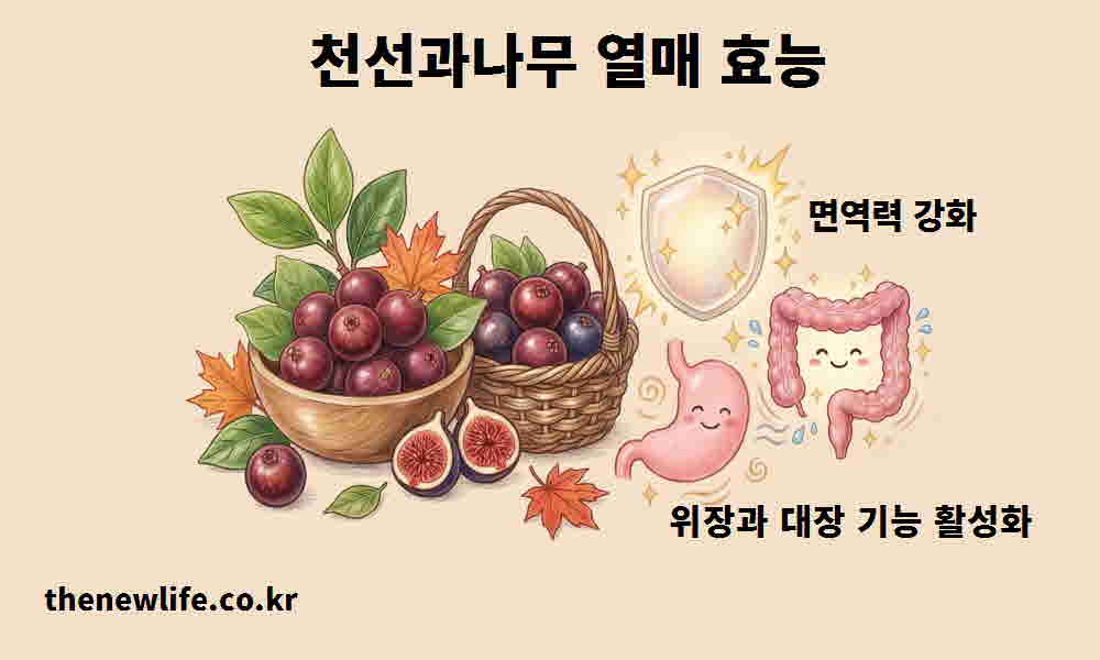 천선과나무 열매 효능