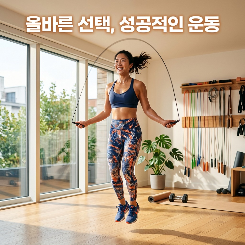 줄넘기 고르는법 성인 홈트 추천