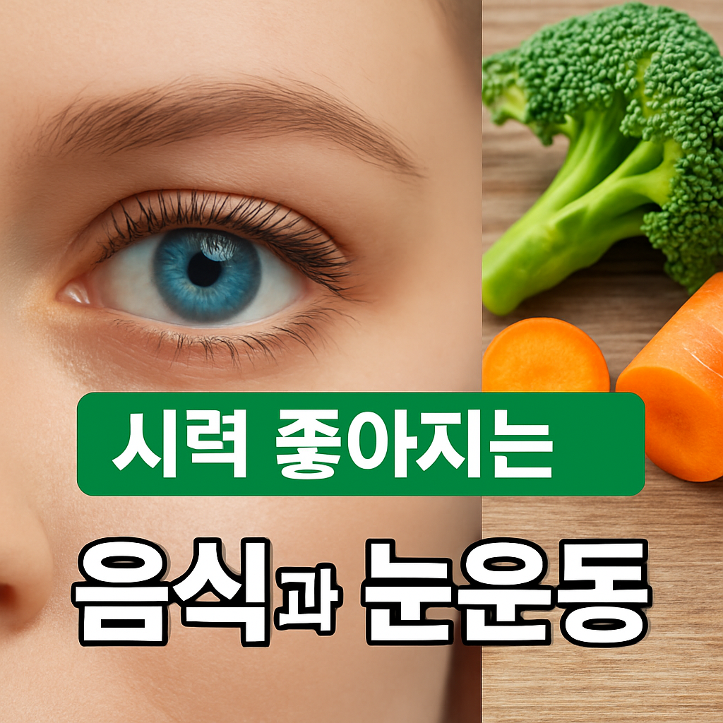 눈 운동법과 시력에 좋은 음식