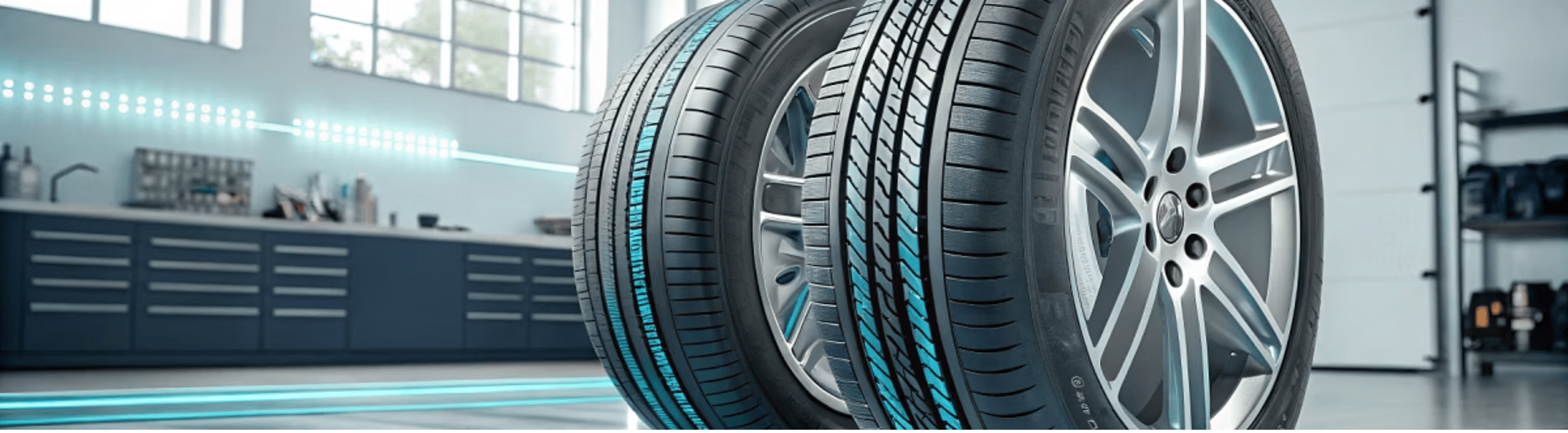 소음 줄이기를 위한 타이어 이미지