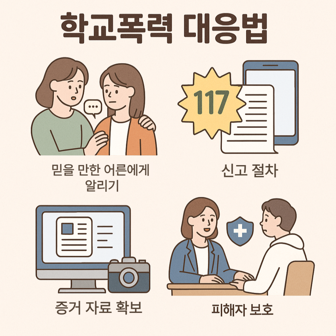 학교폭력 대응법에 관한 썸네일 이미지