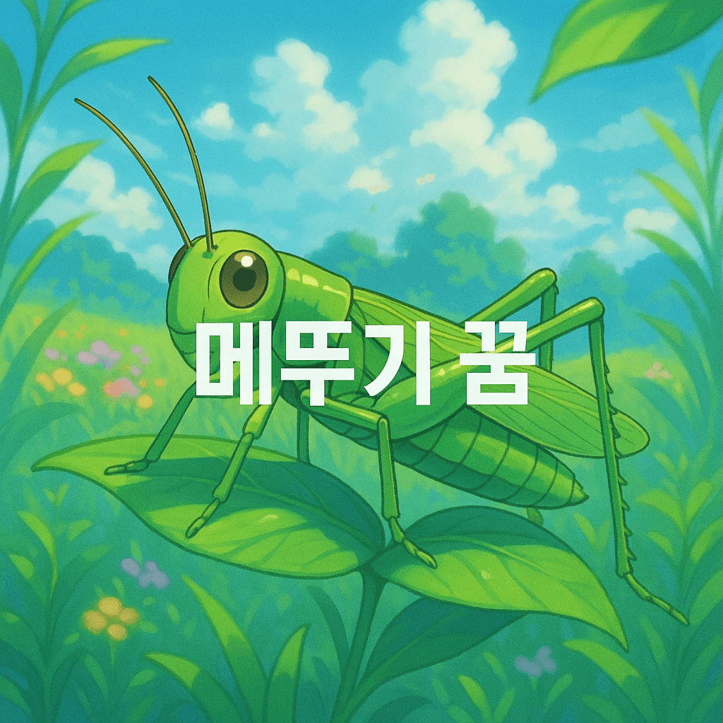 메뚜기 꿈 해몽
