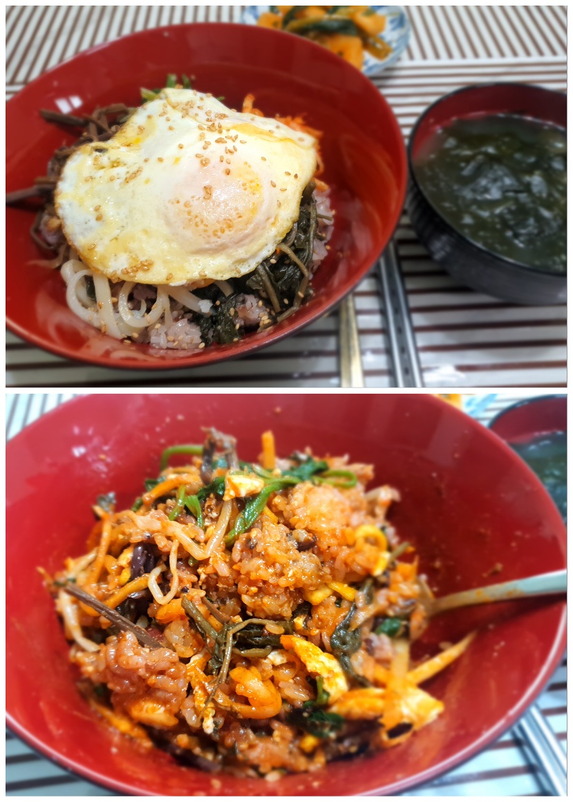 나물-비빔밥에는-계란후라이가-어울립니다.