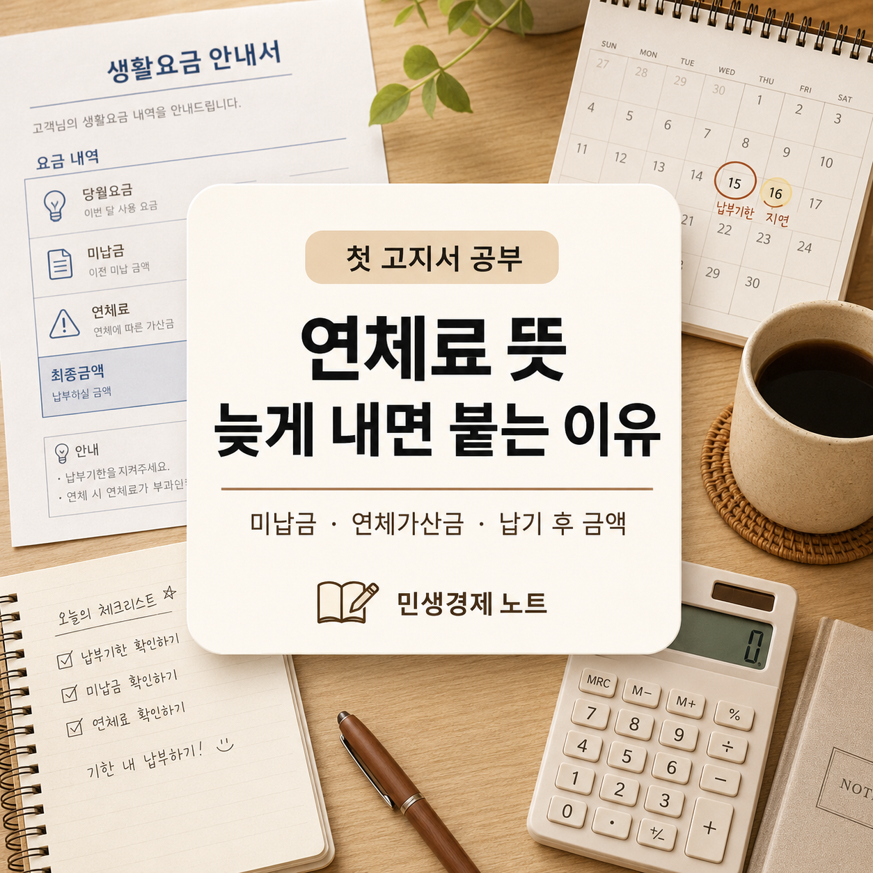연체료 뜻 - 공과금과 관리비를 늦게 내면 금액이 붙는 이유