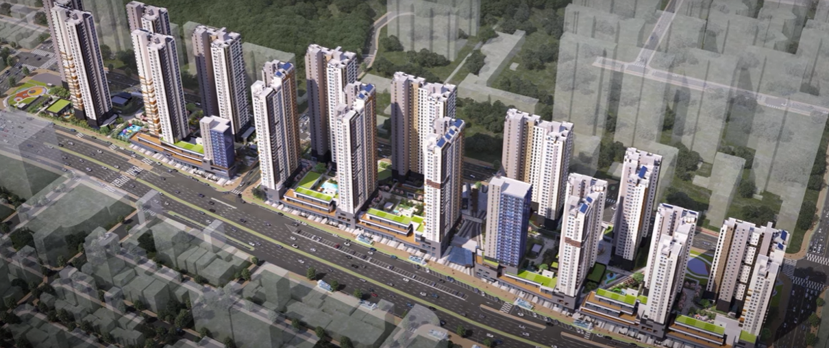 신흥역-해링턴스퀘어-모형도