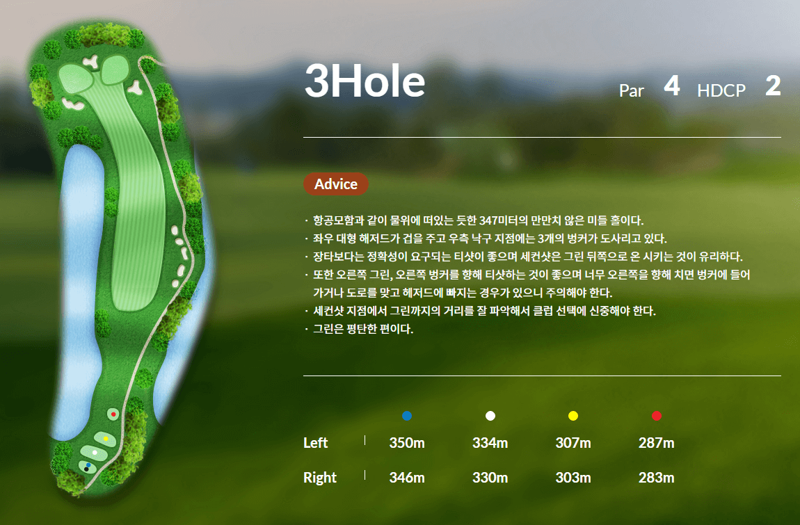 신원 CC 코스 공략도 12
