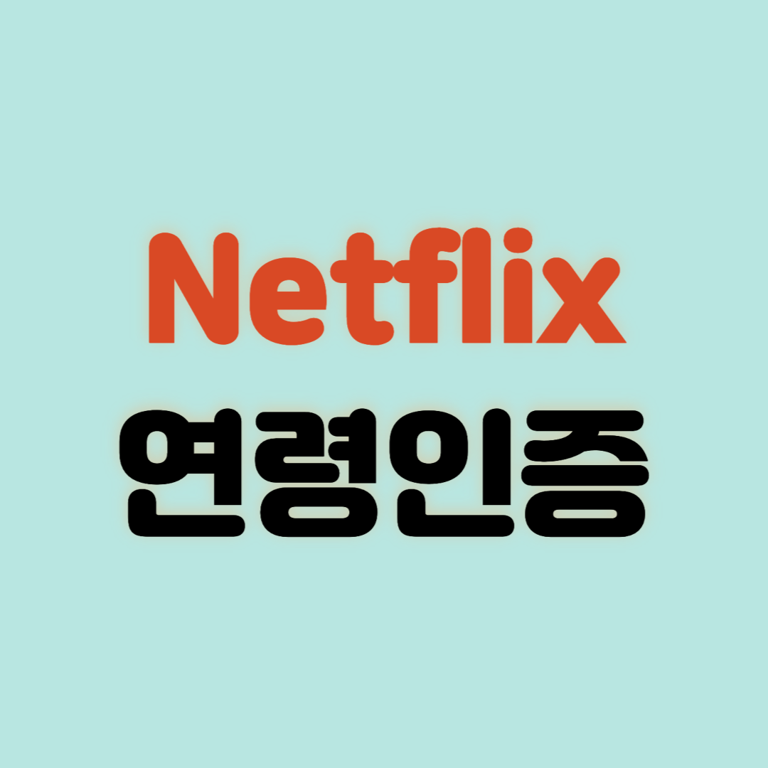 넷플릭스 연령인증