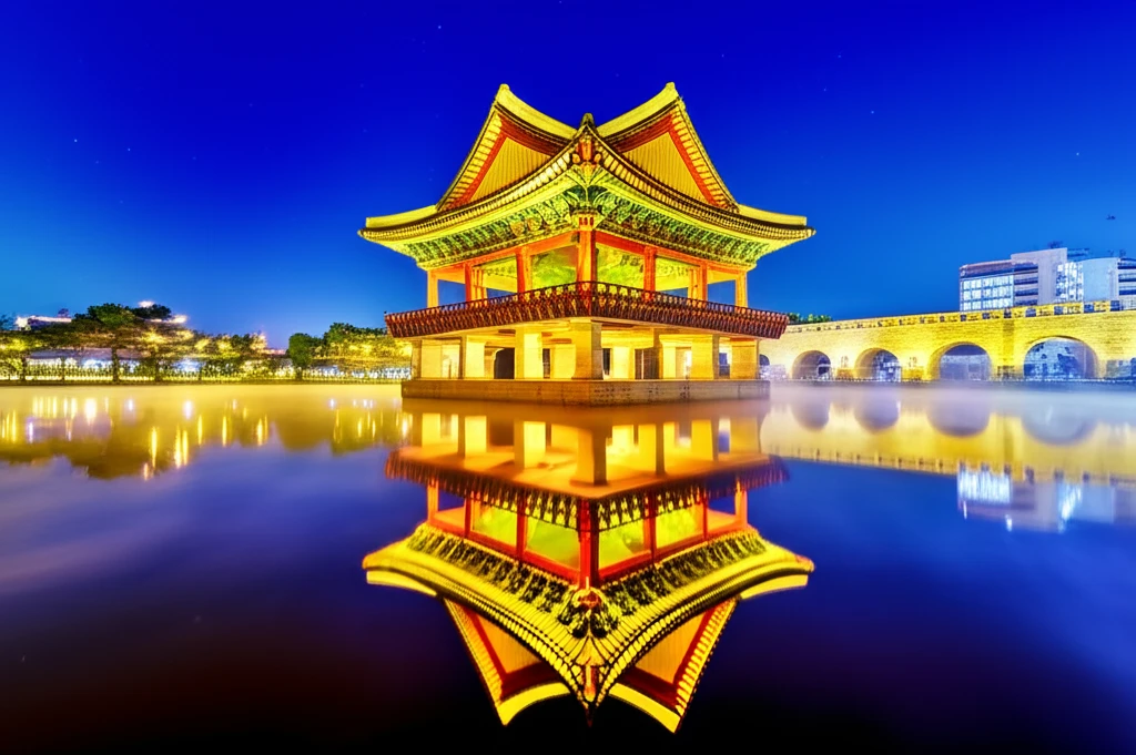 수원 화성 야경 명소 방화수류정과 행..