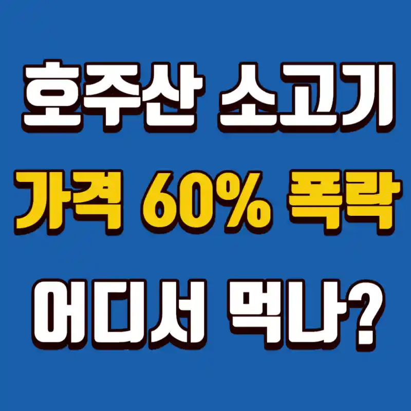호주산-소고기-가격폭락