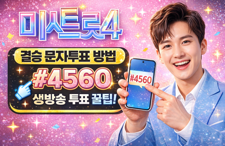 #4560 미스트롯4 문자투표 방법, "이것 꼭 확인하셔야 무효표 안됩니다."