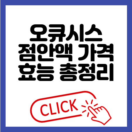 오큐시스점안액 가격 효능 효과