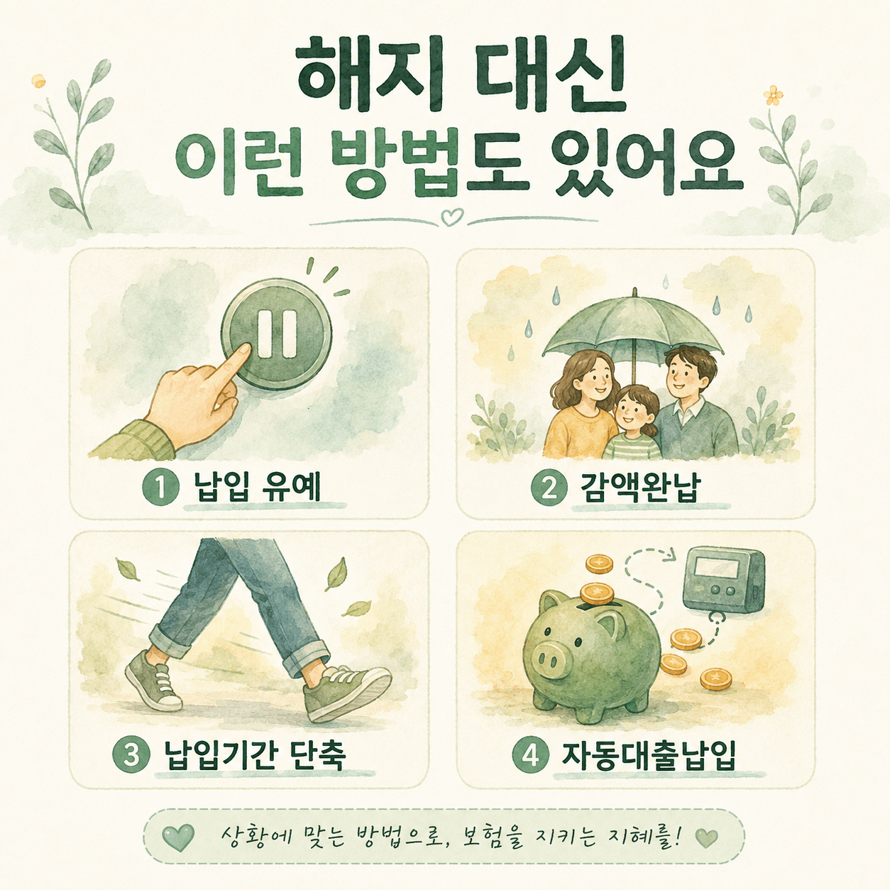 해지대신 이런 방법도 있어요