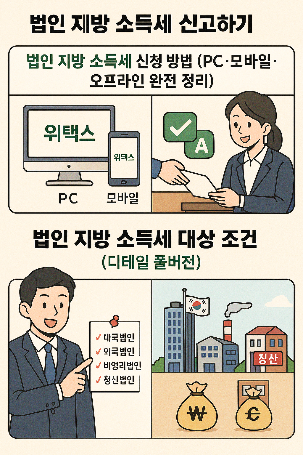 [5월 필수] 2025 법인 지방소득세 신고｜위택스 사용법&amp;#44; 마감일&amp;#44; 안분 기준