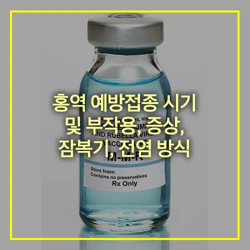 홍역 예방접종 시기 부작용 증상 잠복기 전염 방식