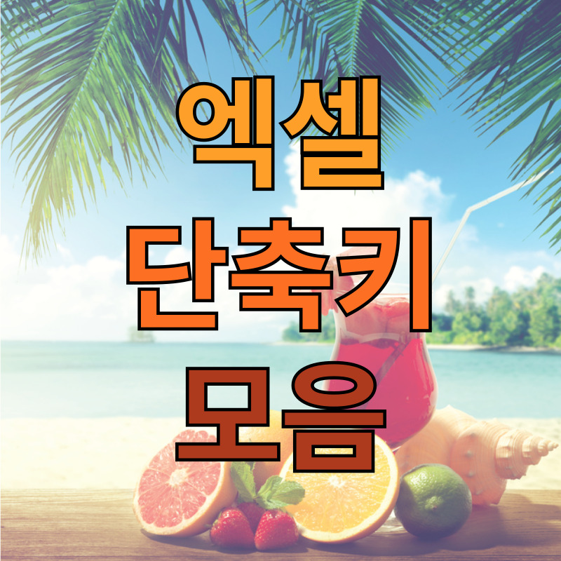 엑셀 단축키 모음