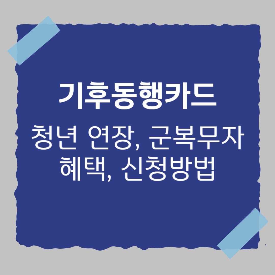 기후동행카드-혜택정리