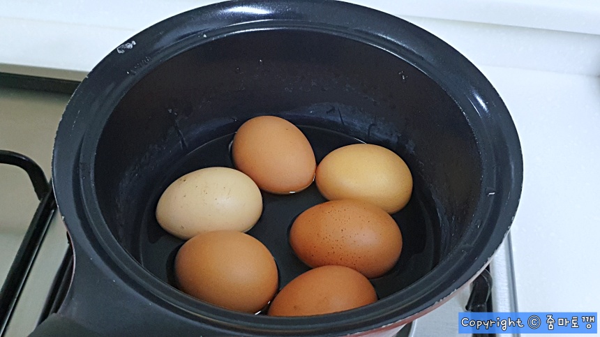 뜸-들인-계란