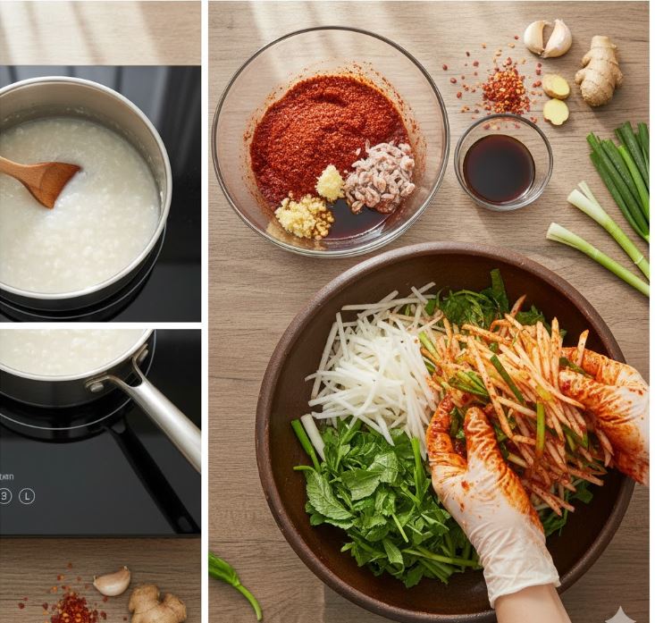 김치 양념 만들기