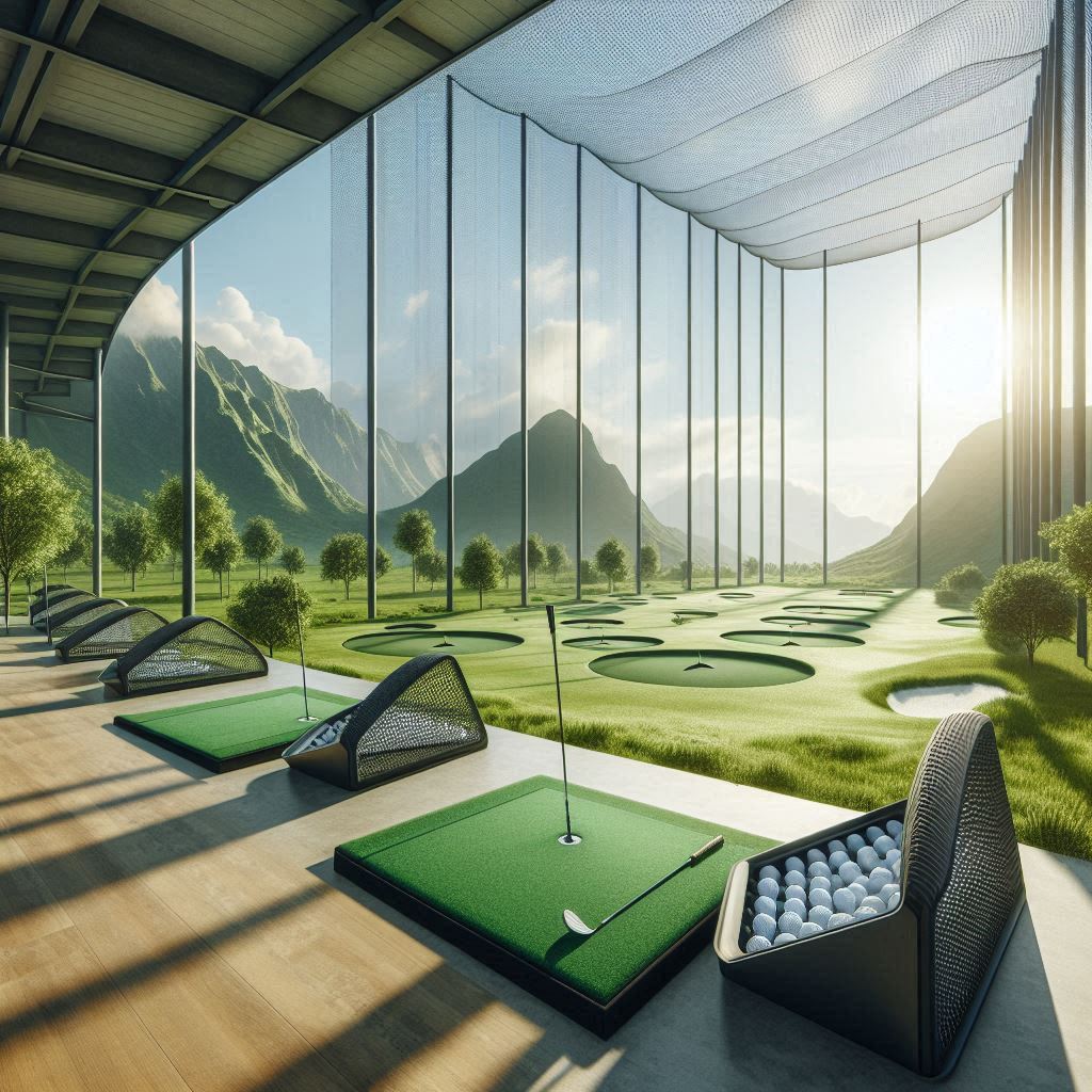 실외골프연습장 배경